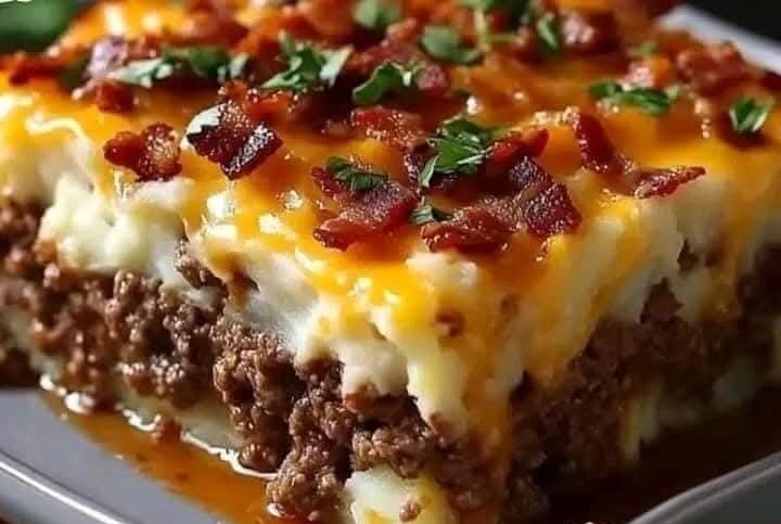 بطاطا "بيريه" محشية باللحم المفروم