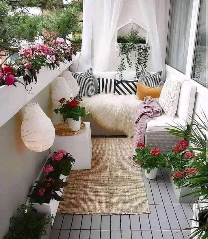 أفكار وتدابير وجيهة للإفادة والاستفادة من الشرفات / الفكرة 10