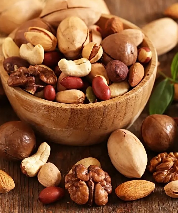 المكسرات من الأطعمة الغنية بالبروتين