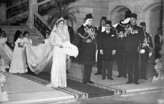 ليلة الزفاف الملكة فريدة والملك فاروق