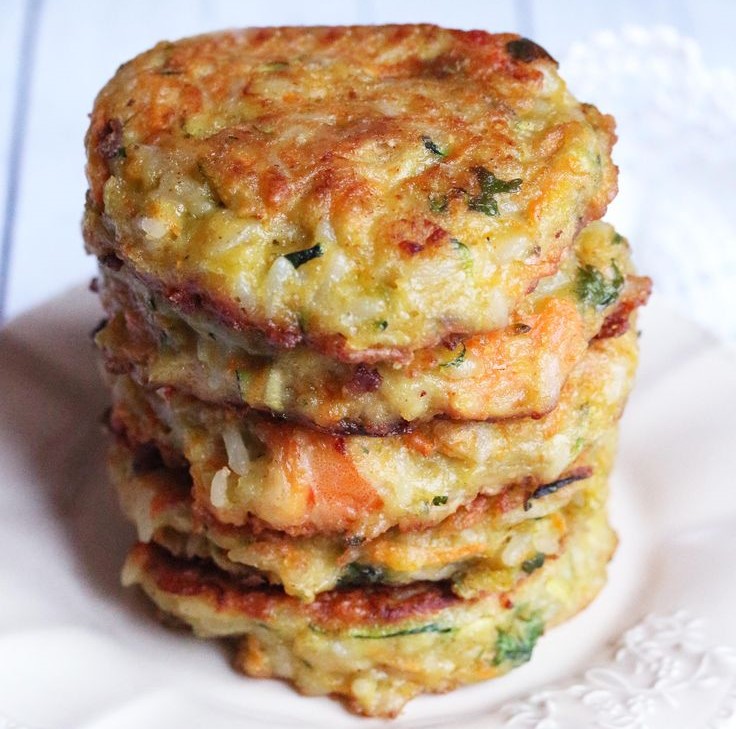 خبز الأرز بالسلمون