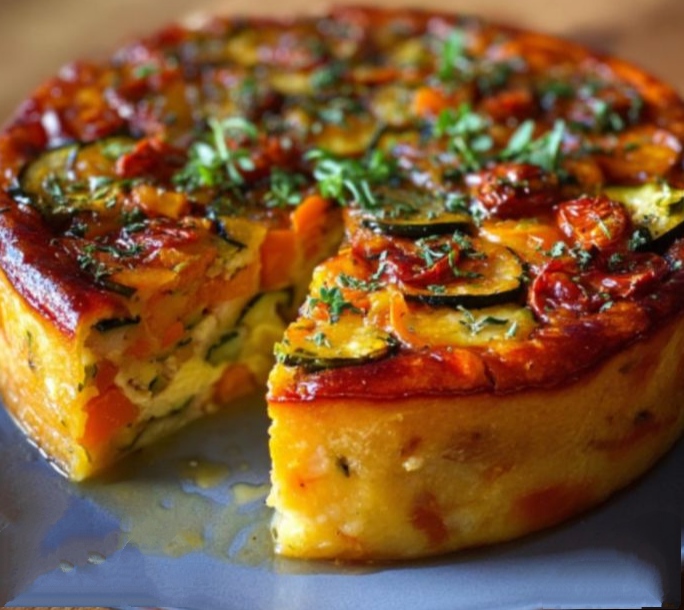 1 ـــ كيش الكوسا بلحم الديك الرومي المدخن بدون عجينة