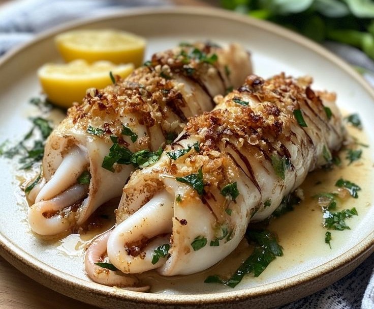 حبار محشو بالخضار